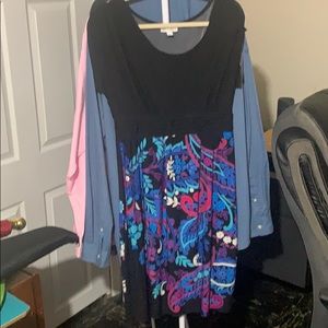 Colorful mid length dress